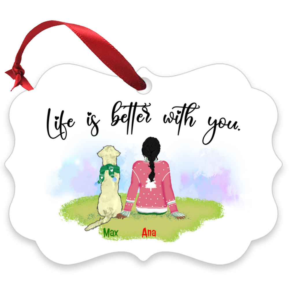 Girl & Her Pet - Ornament