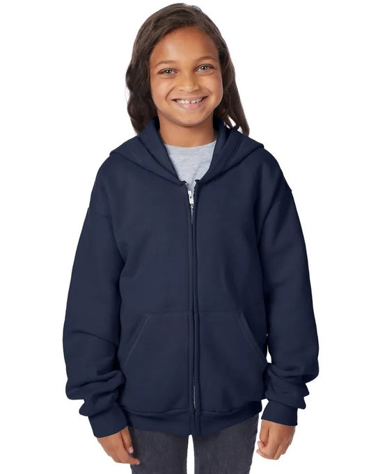 Hanes - EcoSmart Kids' Full-Zip Fleece Hoodie