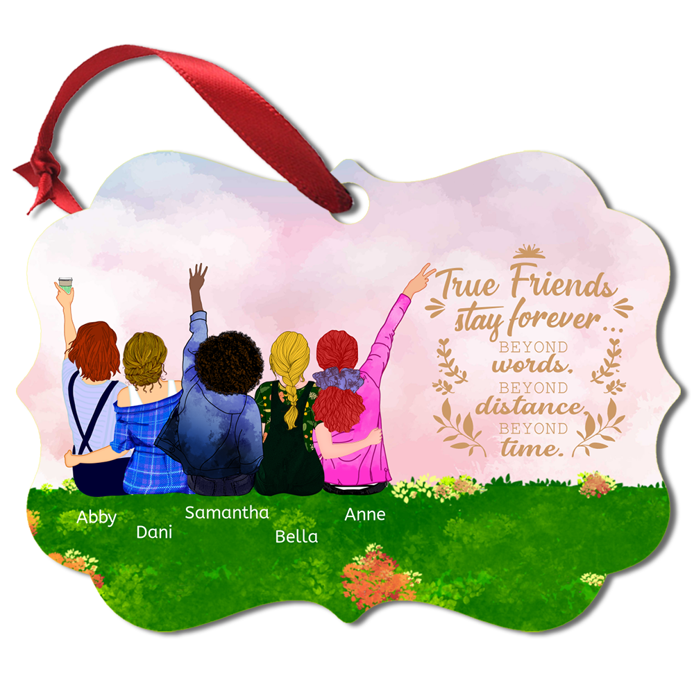 5 Girls - Best Friends Forever - Ornament