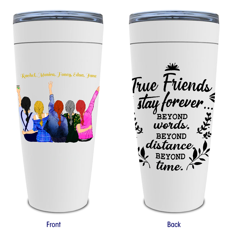 5 Best Friends Forever Travel Mug, Custom Best Friend Travel Mug