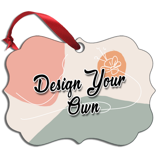 Design Your Own Ornament - upload your photos, add text & background!